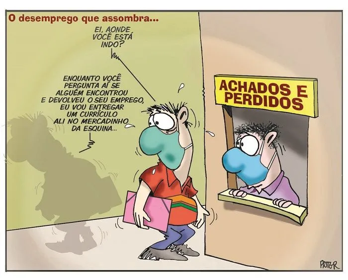 Imagem ilustrativa da imagem O desemprego que assombra...