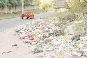 Imagem ilustrativa da imagem Lixão na entrada de bairro