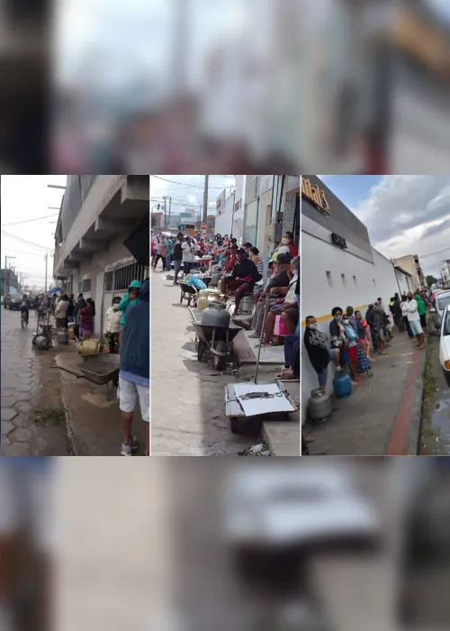 Imagem ilustrativa da imagem Mais de 10 horas na fila para conseguir gás de cozinha a R$ 40