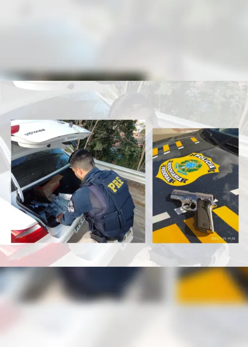 Imagem ilustrativa da imagem Motoristas são presos com arma e droga na BR-101