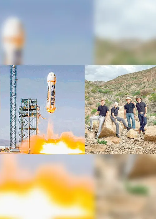 Imagem ilustrativa da imagem Bilionário faz voo de alto risco ao espaço