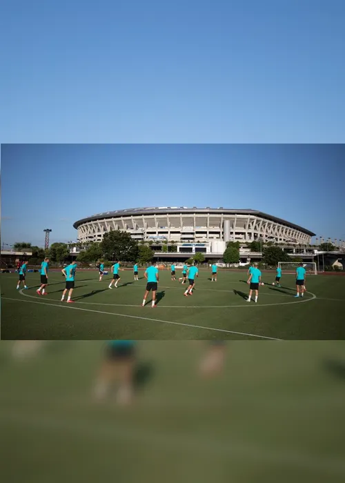 Imagem ilustrativa da imagem Brasil volta a Yokohama para estreia do futebol masculino