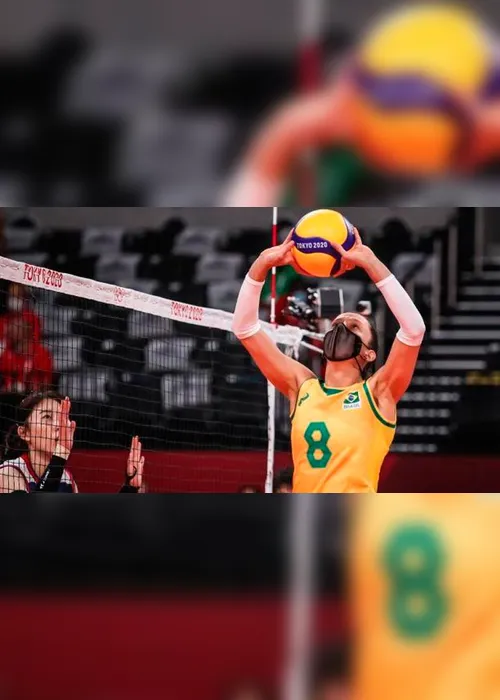 Imagem ilustrativa da imagem Vôlei feminino passa fácil pela Coreia do Sul e estreia com vitória em Tóquio