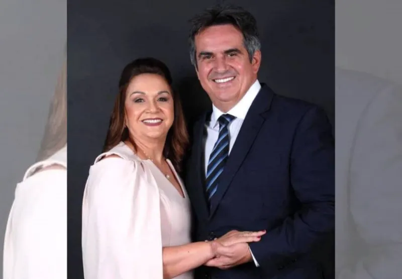 O senador Ciro Nogueira e a mãe Eliane Nogueira