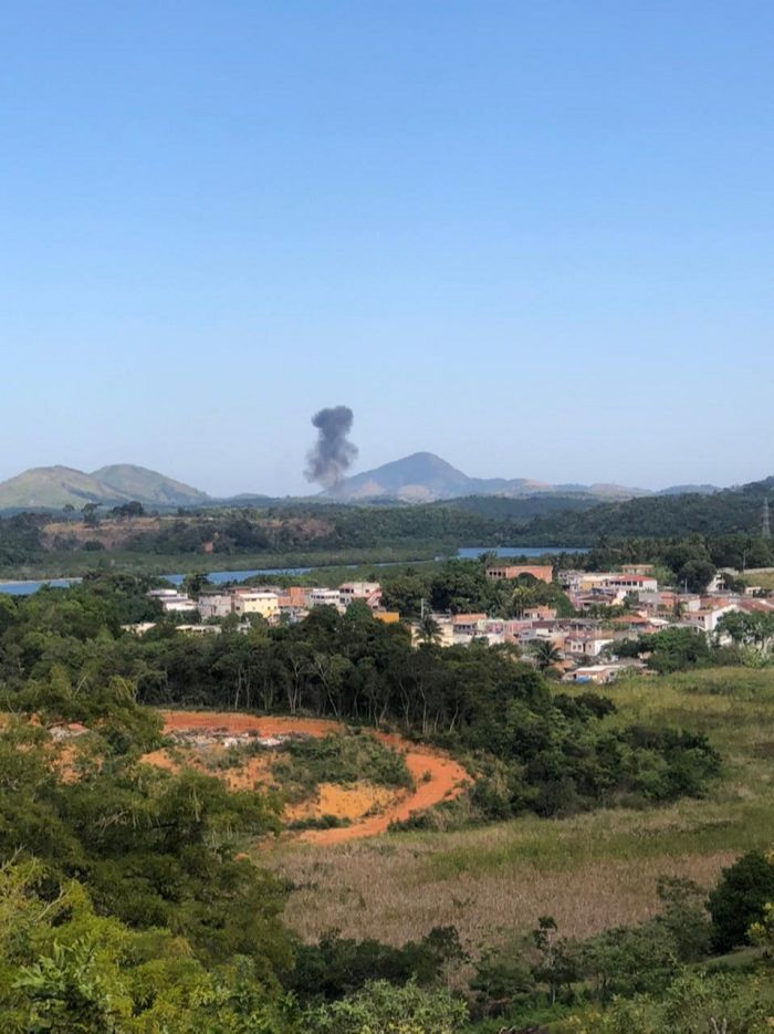 Queda de avião em Guarapari (Foto: Redes sociais)