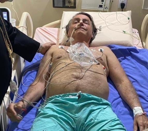 Bolsonaro publicou foto no hospital (Foto: Reprodução Instagram Jairmessias)