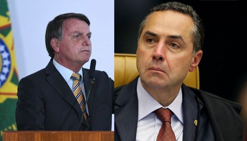 Jair Bolsonaro e Luis Roberto Barroso (Foto: Agência Brasil e TSE)