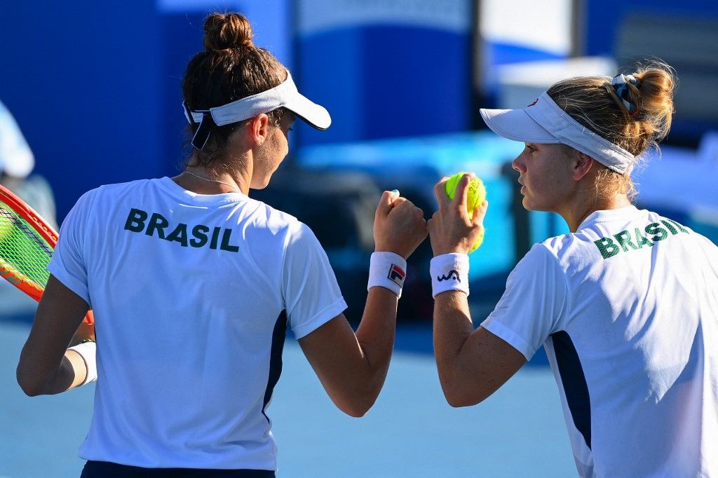 Brasil faturou primeiro medalha no tênis na história dos Jogos (Foto: Vicenzo Pinto/AFP)