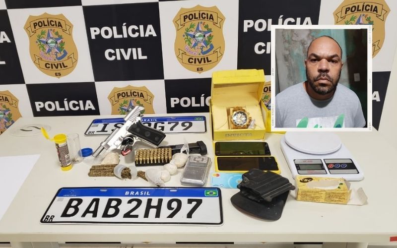 Anderson Cirino (em destaque), conhecido como Dando, de 38 anos, é considerado o chefe do tráfico de drogas de Nova Venécia (Foto: Reprodução/ Reprodução)