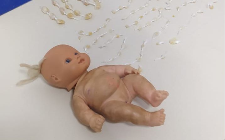 PM apreende drogas que estavam escondidas dentro de boneca em Colatina (Foto: Divulgação)