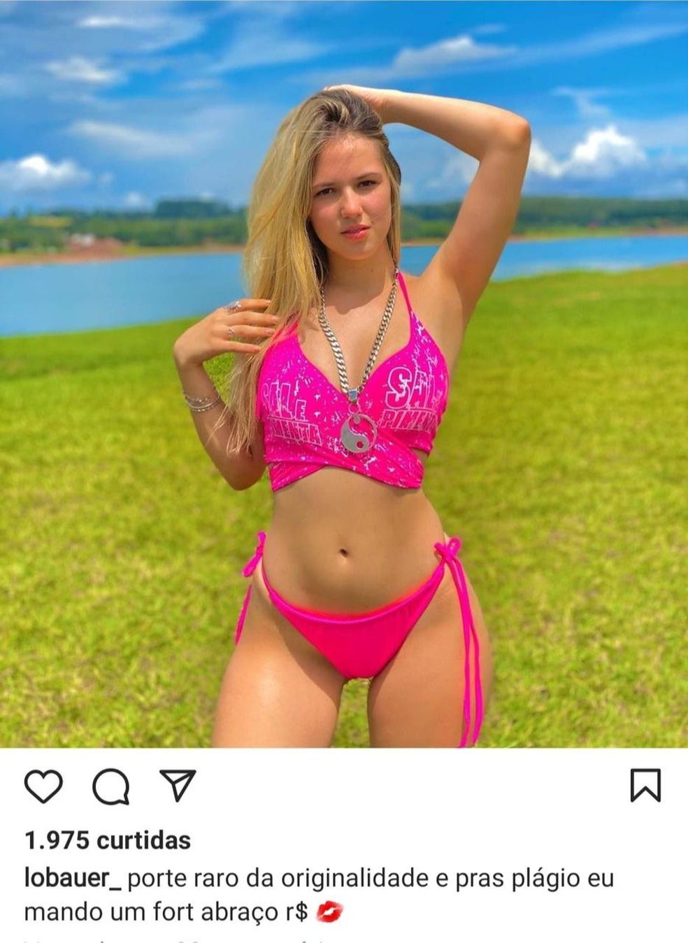 Lorraine Cutier fazia várias publicações em seu perfil, já desativado, no instagram (Foto: Reprodução/Instagram)