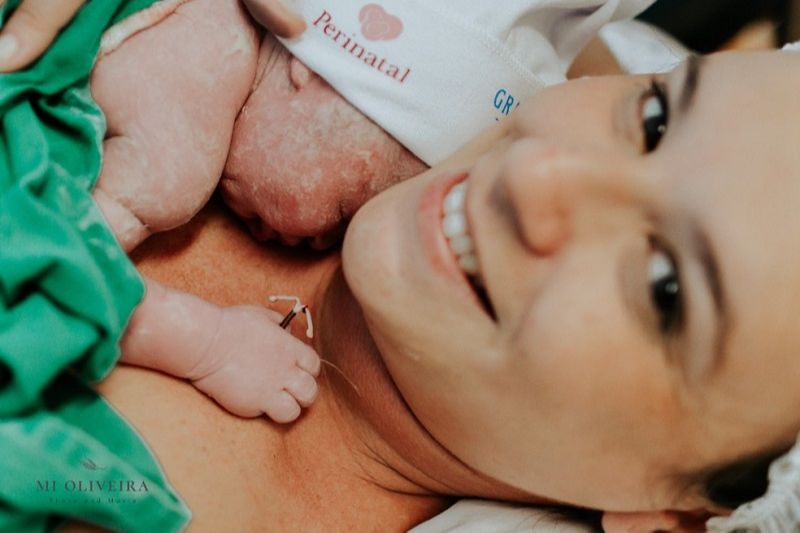 Paula dos Santos Escudero Alvarez teve o Bernardo no último dia 4 de julho. (Foto: Michelle Oliveira)