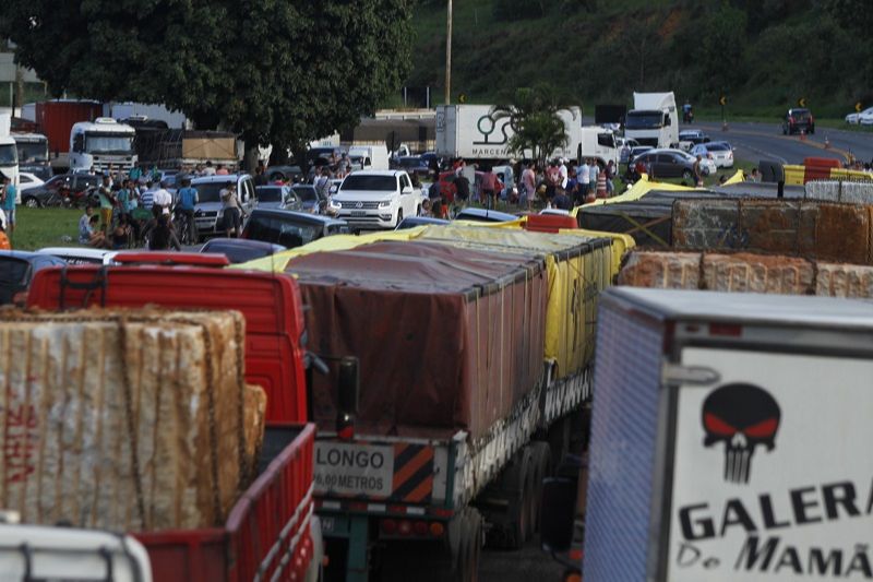 Greve dos caminhoneiros em 2018 (Foto: Rodrigo Gavini - 16/06/2018)