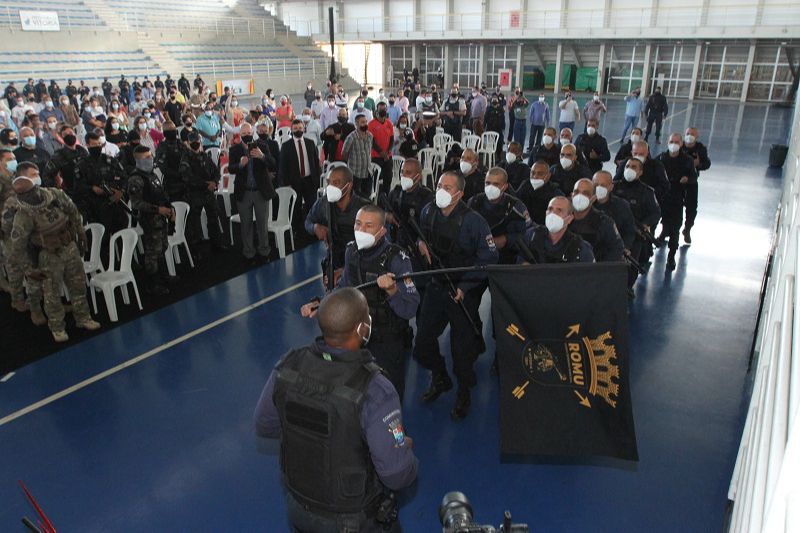 Agentes da Ronda Ostensiva Municipal entraram em ação na Capital (Foto: Beto Morais/AT)
