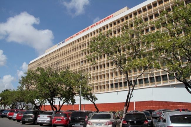 Fachada do Hospital da Restauração, onde Roberta está internada (Foto: Divulgação/Secretaria Estadual de Saúde de Pernambuco)