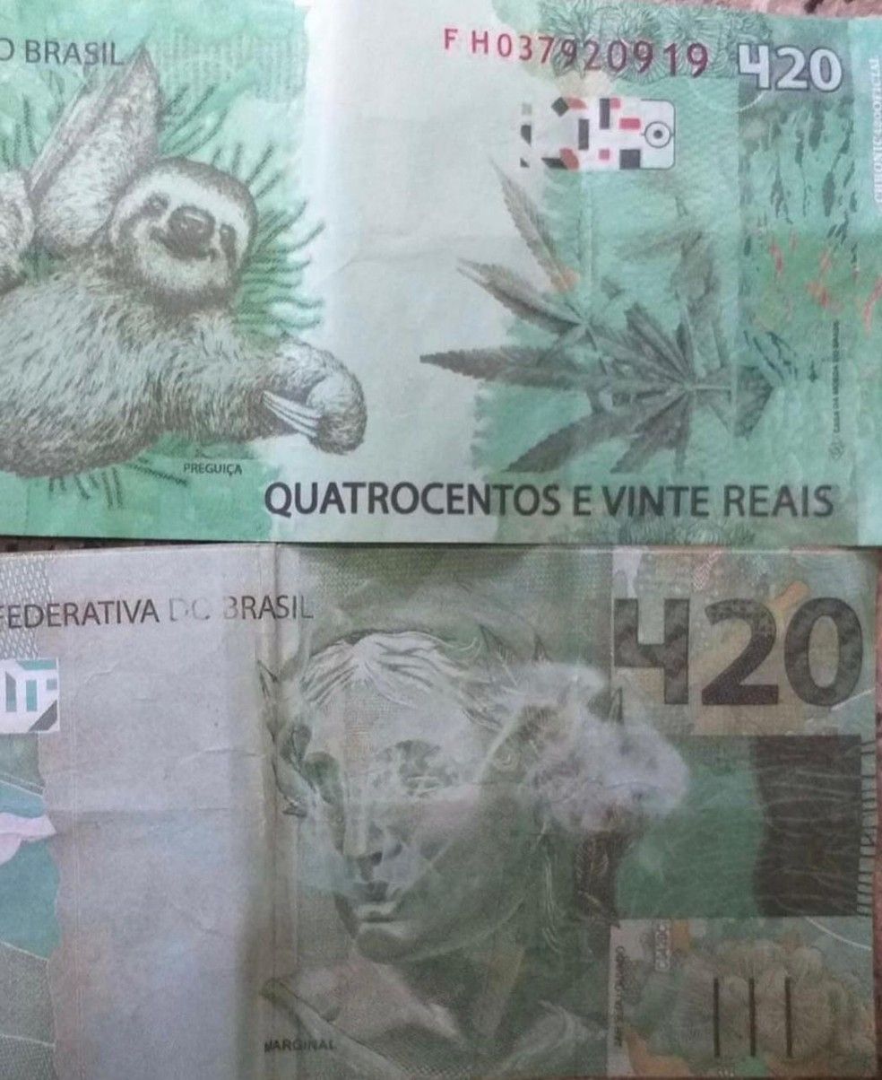 Idoso, de 75 anos, recebeu a cédula e deu troco de R$ 320 (Foto: Polícia Militar)