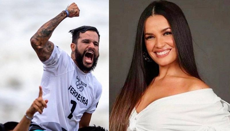 Italo Ferreira e Juliete (Foto: Jonne Roriz/COB e Reprodução / Instagram)