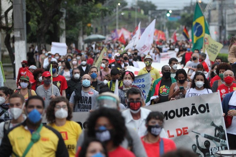 Manifestação contra o Presidente Jair Bolsonaro (Foto: Kadidja Fernandes/AT)