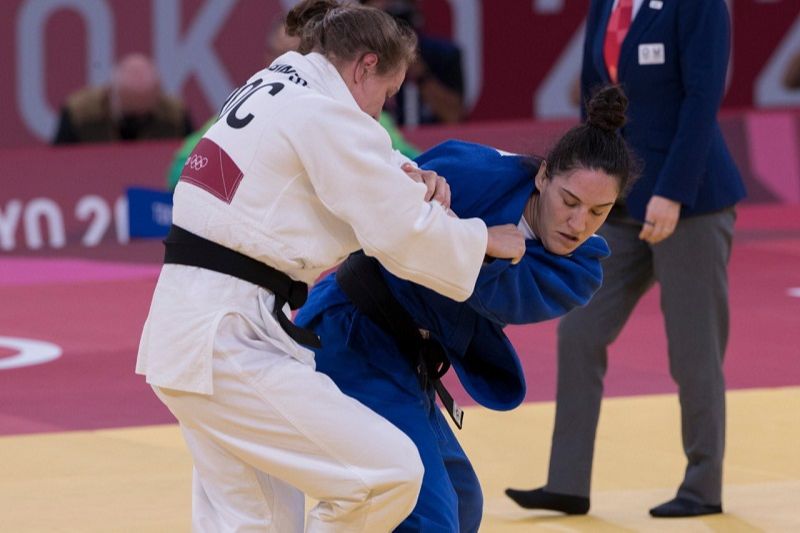 Mayra Aguiar leva o bronze no judô (Foto: Julio Cesar Guimarães/COB)