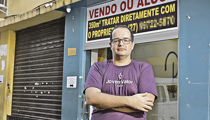 Empresário Elieser Machado vai levar seu comércio do Centro para a Enseada do Suá (Foto: Beto Morais / AT)
