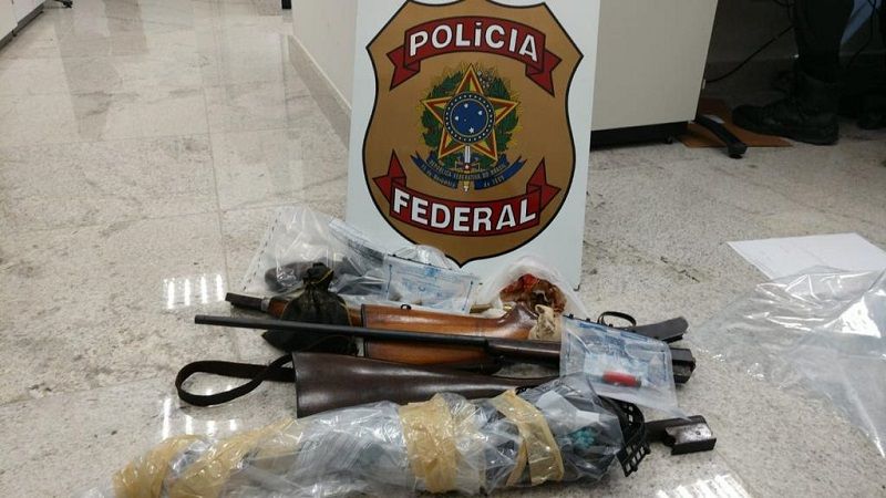 Material apreendido pela Operação Artemis, em Conceição da Barra. (Foto: Divulgação/PF)
