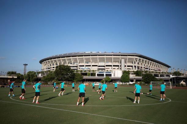 Treino da seleção masculina de futebol (Foto: Lucas Figueiredo/CBF)