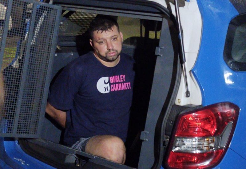 Valmir Cesar Vagner, conhecido como Pequeno, foi detido em Vitória (Foto: Taynara Nascimento / AT)