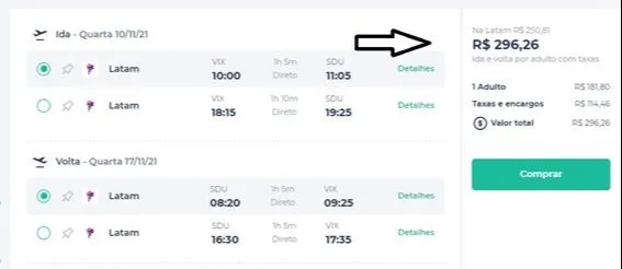 Imagem ilustrativa da imagem Passagens aéreas de ida e volta por apenas R$ 296 nos voos de Vitória para SP e Rio de Janeiro