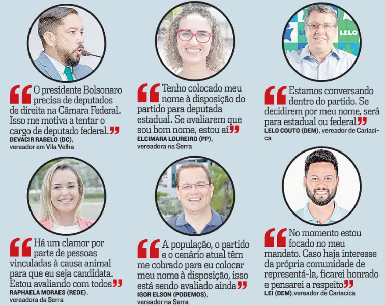 Imagem ilustrativa da imagem Vereadores novatos admitem que estão de olho nas eleições de 2022