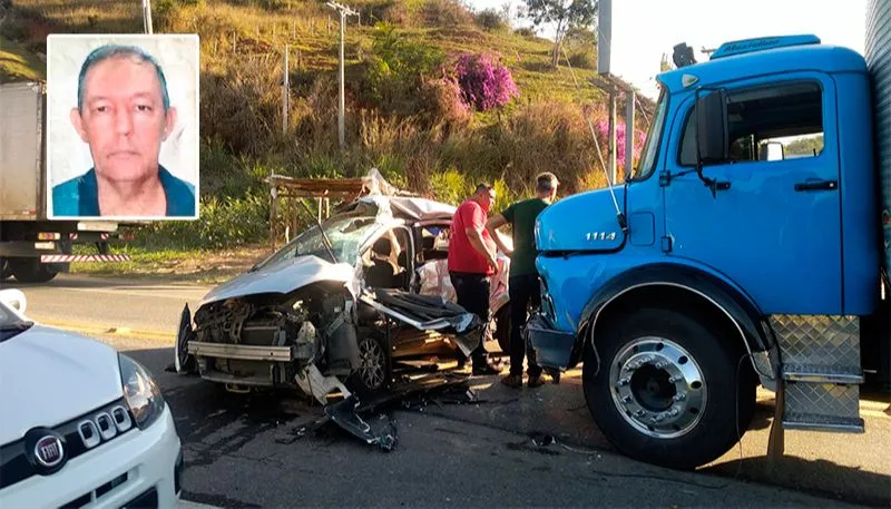 Imagem ilustrativa da imagem Caminhão arrasta carro e mata duas pessoas em Cachoeiro de Itapemirim