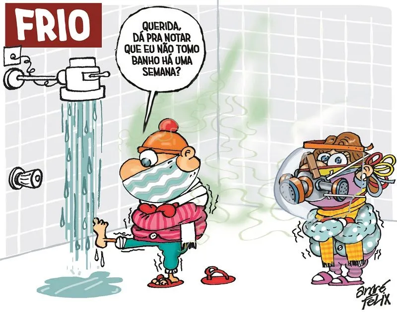 Imagem ilustrativa da imagem Charge do Dia: Frio