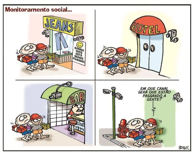 Imagem ilustrativa da imagem Charge do Dia: Monitoramento social