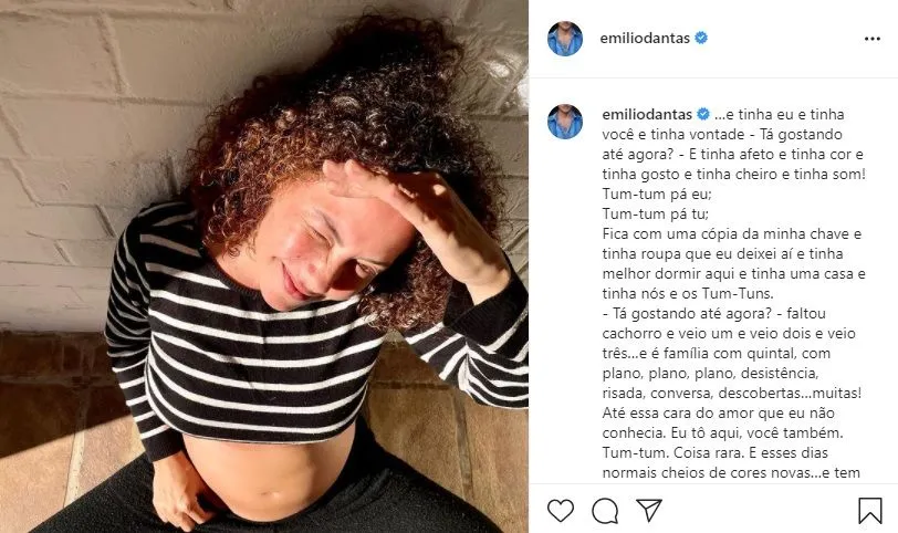 Imagem ilustrativa da imagem Fabiula Nascimento e Emílio Dantas anunciam gravidez de gêmeos