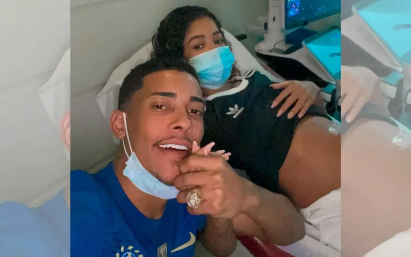 Imagem ilustrativa da imagem Grávida, namorada de MC Poze é hospitalizada e afirma se sentir fraca