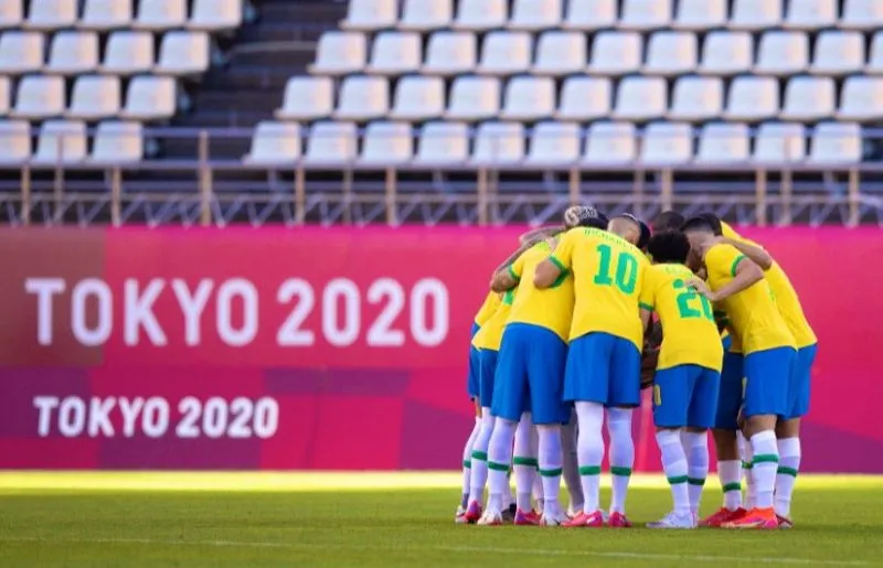 Imagem ilustrativa da imagem Brasil evita nova queda para o México e tenta bi olímpico no futebol