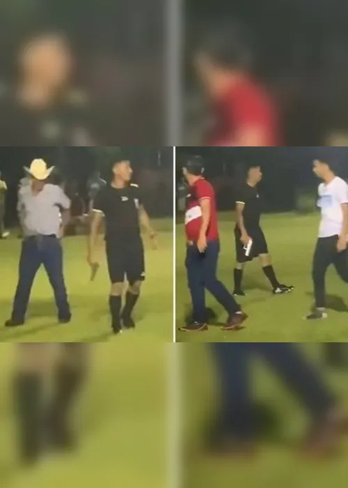 Imagem ilustrativa da imagem Árbitro não marca pênalti 'claro' e saca pistola para conter revolta de torcedores