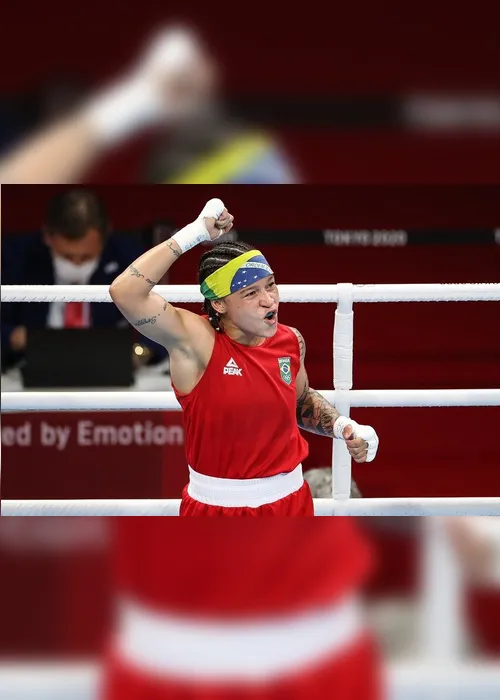 Imagem ilustrativa da imagem Bia Ferreira vence mais uma e garante no mínimo bronze no boxe