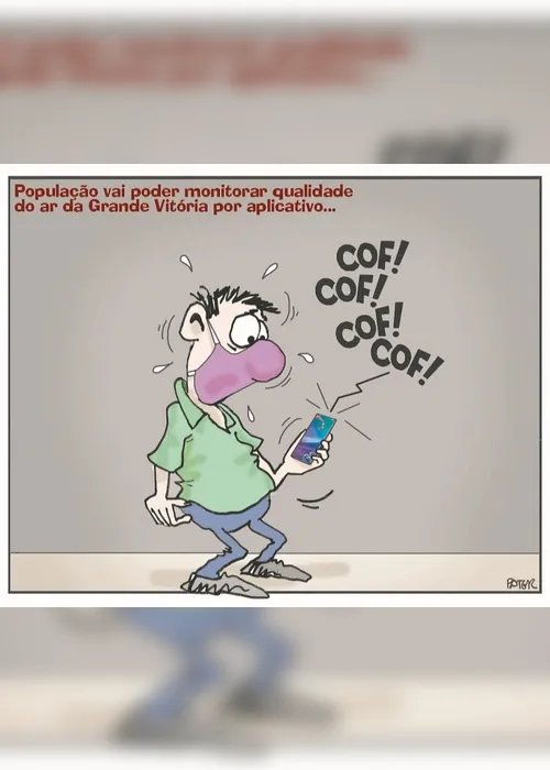 Imagem ilustrativa da imagem Charge do Dia: Qualidade do ar