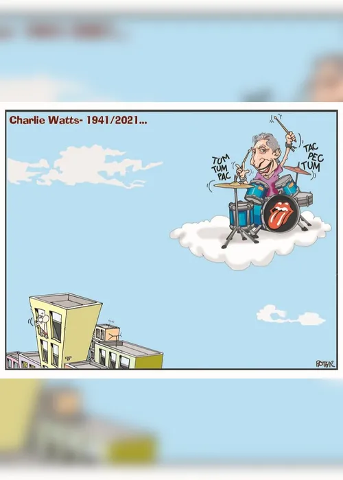 Imagem ilustrativa da imagem Charge do Dia: Charlie Watts