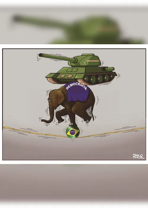 Imagem ilustrativa da imagem Charge do Dia: Corda bamba