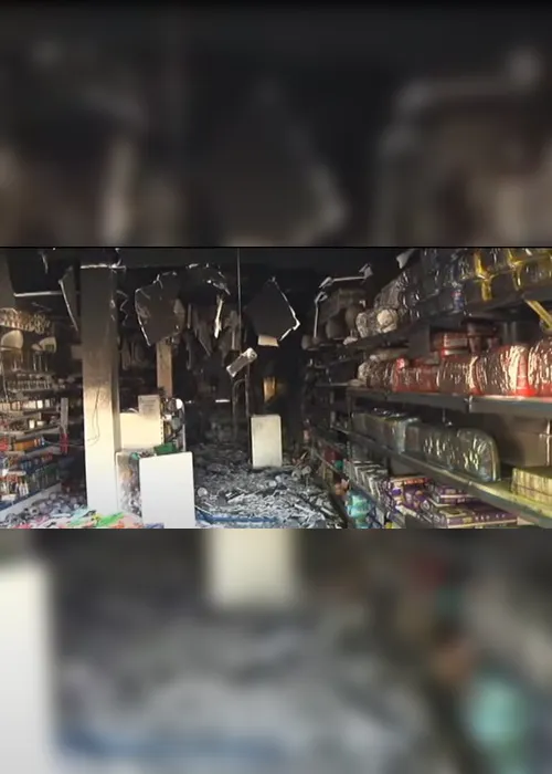 Imagem ilustrativa da imagem Destruição e prejuízo após incêndio em farmácia em Viana