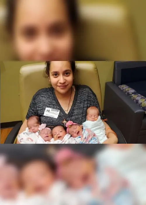 Imagem ilustrativa da imagem Mulher dá à luz quíntuplos após ser considerada infértil pelos médicos