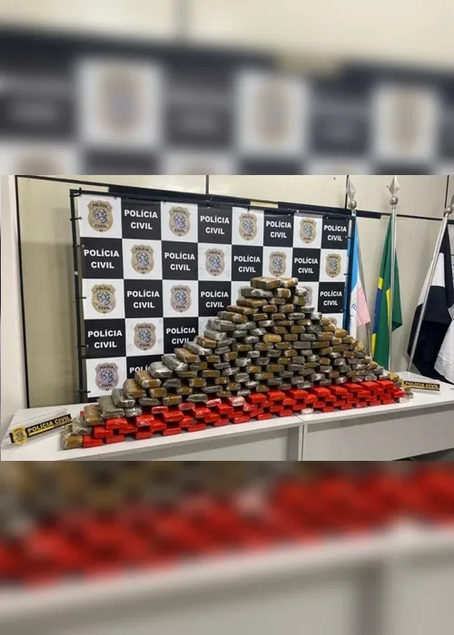 Imagem ilustrativa da imagem Polícia apreende 150 quilos de maconha e prende dois suspeitos