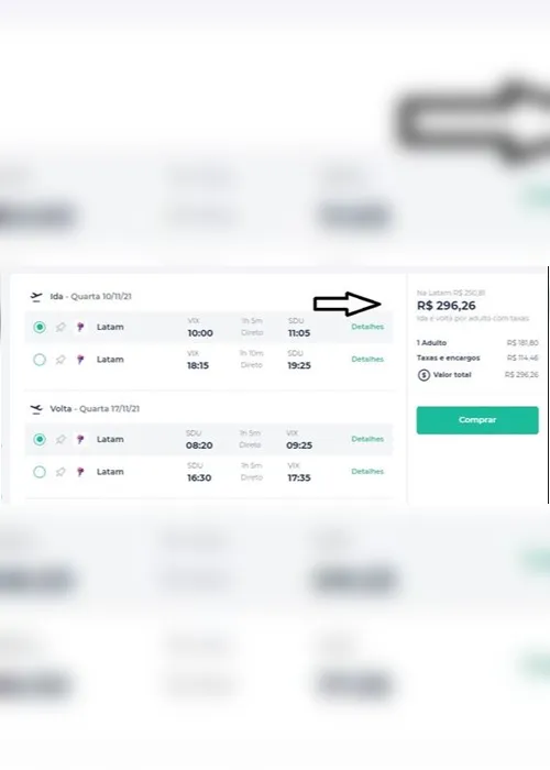 Imagem ilustrativa da imagem Passagens aéreas de ida e volta por apenas R$ 296 nos voos de Vitória para SP e Rio de Janeiro