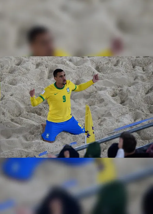 Imagem ilustrativa da imagem Brasil goleia e vai às quartas na Copa do Mundo de Futebol de Areia
