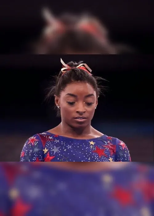 Imagem ilustrativa da imagem Simone Biles fica com o bronze na trave; chinesa leva o ouro