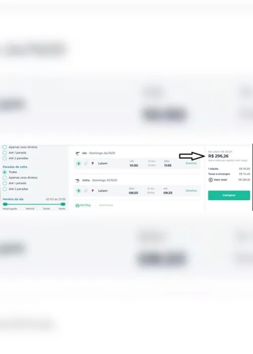 Imagem ilustrativa da imagem Passagens aéreas de ida e volta para 8 destinos por até R$ 481 nos voos saindo de Vitória