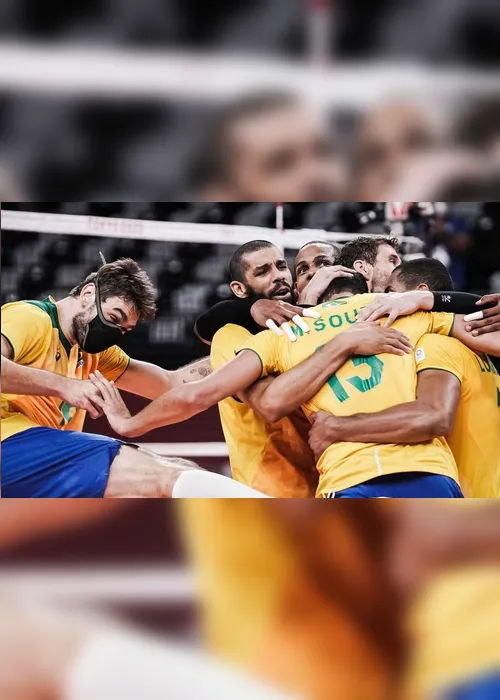 Imagem ilustrativa da imagem Vôlei masculino: Brasil vence o Japão e pega o Comitê Russo nas semifinais