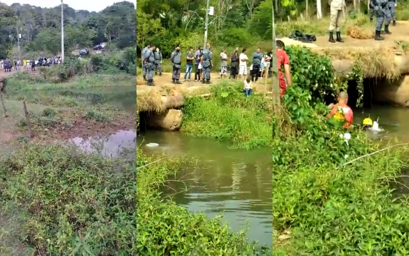 Imagens do resgate de Hélio (Foto: Reprodução)