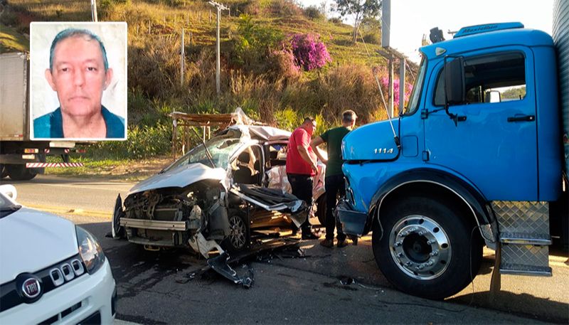 Acidente aconteceu na rodovia que liga Cachoeiro à BR-101. Izamith morreu na hora (Foto: Alessandro de Paula / AT)
